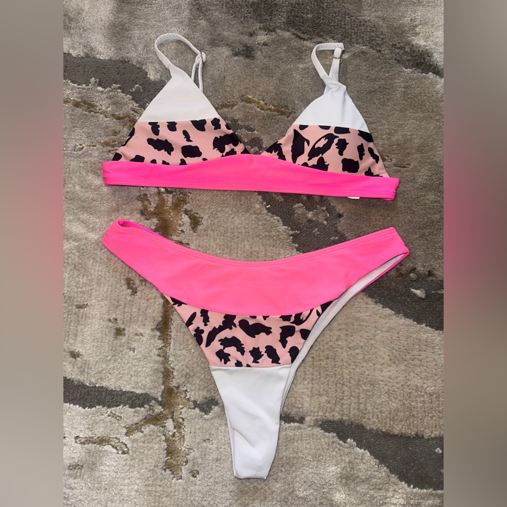 Pink Leopard Bikini